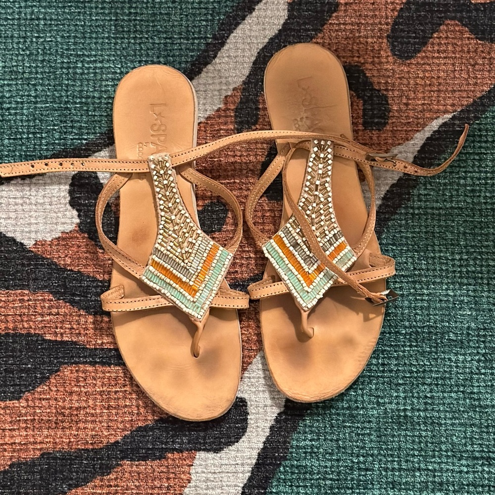 L*Space Beaded Sandals by Cocobelle